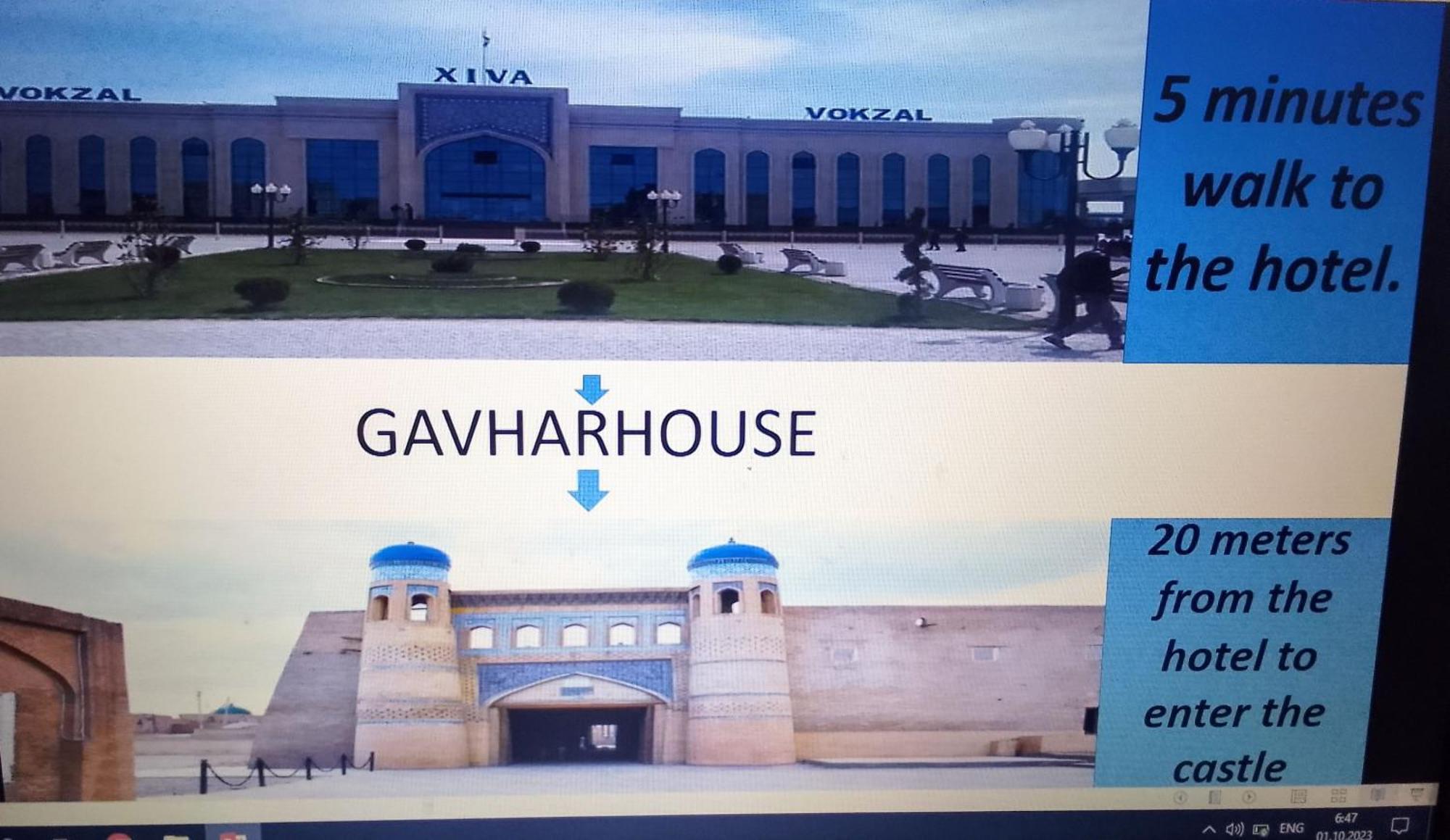 Готель Gavhar House Хіва Екстер'єр фото